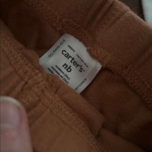 Bundle of newborn like new Carter's Beige and Brown Baby Outfits - Picture 9 of 9